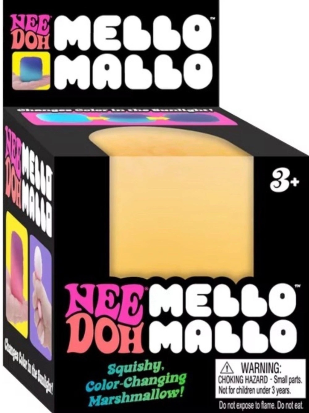 NeeDoh Mello Mallo Squishy  color Changing Yellow